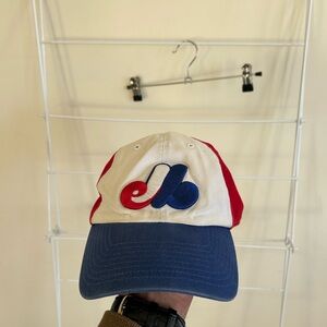Vintage Montreal Expos dad hat with buckle strap